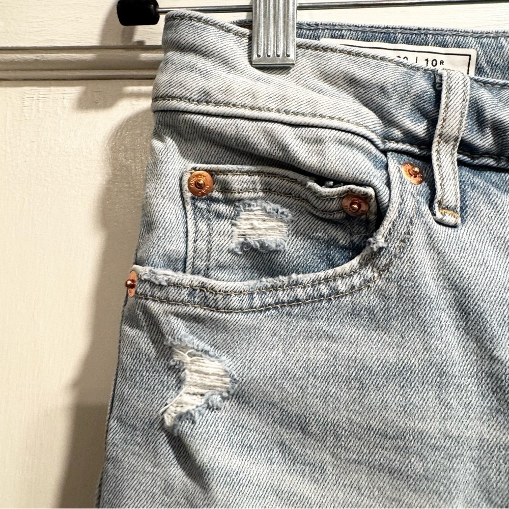 Gap Sky High Rise Vintage Slim Jeans Light Indigo 30 Straight 90s Denim Summer - Picture 8 of 14